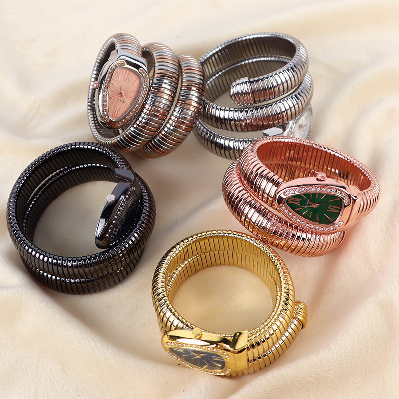 BIFANXI cross-border snake watch ladies fashion bracelet watch creative quartz watch personalized bracelet watch wholesale